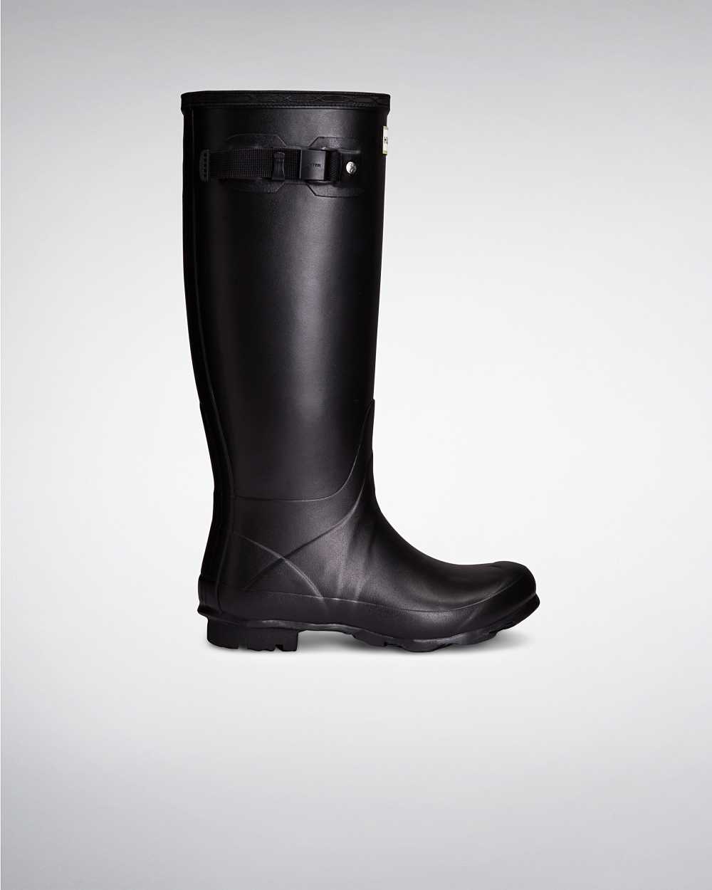 Hunter Norris Field Neoprene Lined Women's Rain Boots NZ-58271E Black